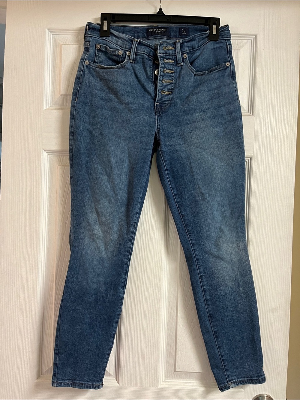 Lucky Brand 27/4 Skinny Bridgette Women's High-Rise Button-Fly Jeans ankle